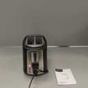 Amazon Basics 2 Slice Toaster, With 6 Browning Settings, Extra Wide Slots For Bagels and Special Breads, Removable Easy-to-Clean Crumb Tray, Cancel/Defrost/Bagel Buttons, 900W, Black & Silver