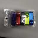 5Pcs 8GB USB Flash Drive USB 2.0 Flash Drive Memory Stick Fold Storage Thumb Stick Pen Swivel Design, Five Mixed Colors: Black, Blue, Green, Purple, Red