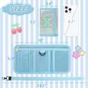 Kids Wallet for Girl Birthday Gifts for Girls Small Girls Wallet for Kids with Coin Pocket Toddler Girl Gifts Stuff (X, Blue)