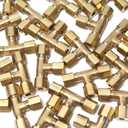 LTWFITTING 3/16-Inch OD Compression Tee,Brass Compression Fitting(Pack of 25)