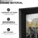 12x24 Picture Frame Set of 2 for Photo Poster Horizontally/Vertically | Black Light Weight and High Transparent 12 x 24 Frame for 12by24 Pciture Wall Mount(2 Packs|Black|12x24)