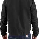 Carhartt Men's Iconic J01 Duck Detroit Jacket (Black, L)