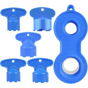 2 x Faucet Aerator Key Removal Wrench Tool with 5 Sizes M16.5, M18.5, M21.5, M22.5, M24 Concave Spout Key Sink Spout Wrench with Faucet Housing Removal Tool for Bathroom Kitchen Sinks