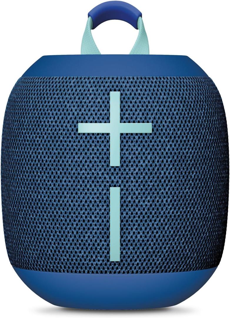 Ultimate Ears WONDERBOOM 4 Outdoor Speakers Bluetooth Waterproof with Big Bass & 360-Degree Sound, Dustproof Floating Wireless Speaker, 131ft Range - Blue