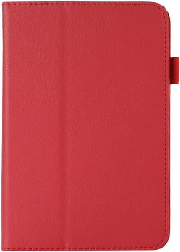 Tablet Cover for Amazon Kindle Fire HD7 12th Generation P8AT8Z (2022 Release), Ultra Slim Folio Stand Lightweight Leather Case for Amazon Kindle Fire HD 7 Gen 12th 7" (Li-Red)