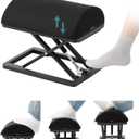 Truly Infinite Height Adjustable FootrestNo Bending NeededFoot Step-to-Adjust2.7"-13.1" HeightWashableFoot Rest Stool for Under Desk at Work, Office/Home/Gaming/Study Desk Essentials