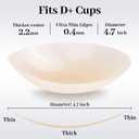 2 x Silicone Nipple Covers for Women Reusable - 2 Pairs Ultra Thin Waterproof Nipple Pasties No Show (Beige)