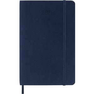 2026 Planner - Weekly and Monthly Planner, Jan 2026 - Dec 2026, Holidays, Contacts and Notes Pages, Vegan Leather Cover, Elastic Closure, 5.5x8.25, Navy Blue