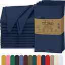 RUVANTI Cloth Napkins Set of 12 Cotton 100%, 18x18 Inches Napkins Cloth Washable, Soft, Absorbent. Cotton Napkins for Parties, Christmas, Thanksgiving, Weddings, Dinner Napkins Cloth - Vine Spirals