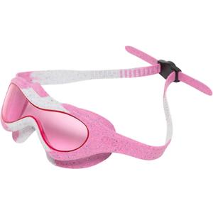 ARENA Unisex Kids Spider Swim Mask Boys and Girls Ages 2 to 5, Anti-Fog Non-Mirror Lens, Easy to Use Strap Wide View Snug Fit (Pink/Gray/Pink Recycled)