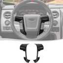 Voodonala for Ford F150 Raptor 2009-2014 Center Steering Wheel Panel Cover Compatible with Ford F150 Raptor 2009-2014, Carbon Fiber (Only for Raptor)