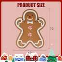 Gingerbread Christmas Decorations for Home LED Lighted Christmas Gingerbread Decor Farmhouse Wooden Tiered Tray Signs Rustic Holiday Table Sign Kitchen Xmas Party Mantel Gift Winter