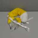 Handmade Fox Wolf Ears Headband and Faux Fur Tail for Halloween Cosplay Party Costume Accessories (Yellow)