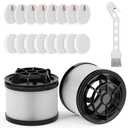 Leemone 18 PCS LVAC-200 Vacuum Filter Replacement, Compatible with Levoit LVAC-200 Cordless Stick Vacuum Cleaner (Model No. LSV-V201-WUS), 8 Pre-Motor Filters and 2 Post-Motor Filters