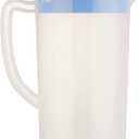 81oz/2.4Litre/0.63 Gallon Plastic Water Pitcher with Lid BPA-FREE Carafes Mix Drinks Water Jug for Hot/Cold Juice Beverage Ice Tea (Navy, 81oz)