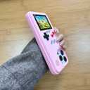Game Phone Case for iPhone 14 Pro Retro Video Game Cover Funny Playable Design, Shockproof Protective Gamer Case for iPhone, Classic Creative Birthday Gifts, Pink