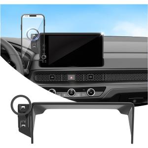 Car Phone Holder for Honda CR-V 2023 2024 2025 2026 & HR-V 2023 2024 2025 2026 Accessories, Compatible MagSafe, 360 Rotation, Super Strong Magnetic Attraction(for 9/7 inch Screen only)