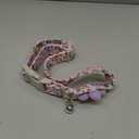 Large Dog Collar with Flower, Dog Collars for Large Dogs Collar for Girl Cute Dog Collar with Bell, Adjustable Length L
