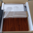 Bush Business Furniture Series A 36W Small Desk in Hansen Cherry and Galaxy, Compact Computer Table for Home or Professional Office