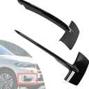 Pair Front Bumper Grille Cover Replace 51117303113 51117303114 Compatible with BMW X5 F15 2014-2018 Fog Light Grille Strip Trim Molding Glossy Black Left Driver Side & Right Passenger Side