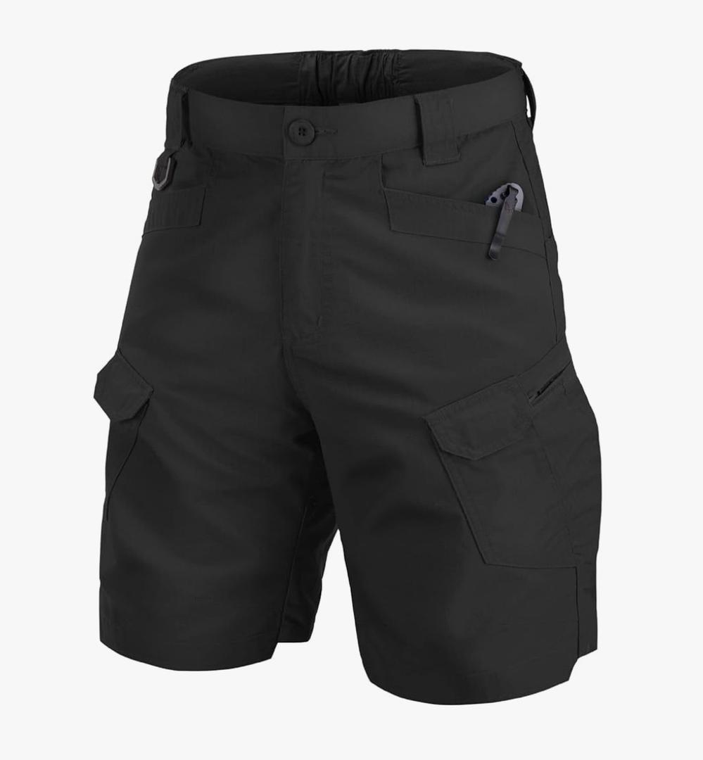 Jessie Kidden Mens Tactical Stretch Outdoor Cargo Shorts Wear Resistant Rip Stop Work Hiking Fishing Shorts, (Grey, L/XL)