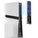 JUSPRO Cooling Fan for PS5 Pro, Quiet Enhanced Cooler Fan with Adjustable Speed, Auto Power On/Off, Cooling Accessories with USB 3.0 Port and LED Light for PlayStation 5 Pro