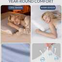 Mellow Sleep Pillow for Side & Back Sleepers - Cervical Neck Pillows for Neck Support & Shoulder Pain Relief, Ice Silk Pillowcase, Eco Friendly & Durable Material