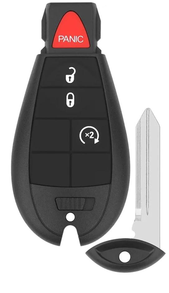 Key Fob Replacement for 2009-2012 Dodge Ram & Journey/ 08-12 Durango Charger/ 08-14 Challenger/ 08-20 Grand Caravan/ 08-13 Grand Caravan/ 08-16 Chrysler Town Country/ 09-12 VW Routan