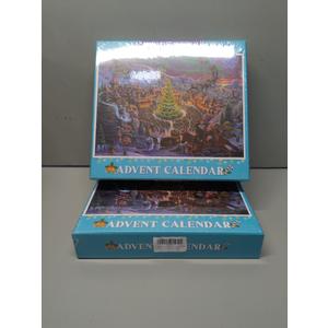 Christmas Village Advent Calendar Puzzles for Adults 1000 Pieces Winter Beautiful Scenic, Christmas Advent Countdown Jigsaw Puzzles, Xmas Holiday Tree Nutcracker Snowman Puzzle 2 Boxes