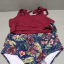 Two Piece High Waisted Swimsuits - Women Tummy Control Bikini Modest Bathing Suit 2PC 2025, XL