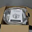 Cat Water Fountain Stainless Steel, 120oz/3.5l Water Fountains for Cats Indoor, Automatic Silent Pump, Easy Clean Water Bowl, with Replacement Filters, Unique Cat-Shaped Design