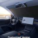 Pigenius Windshield Sun Shade for Cadillac CT5 2020-2026 (Sedan) Luxury/Sport, Reversible Silver/Black