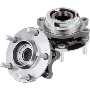 ECCPP Pair of 2 Front Wheel Hubs Bearings Assembly HA590125 fit for EX35 EX37 FX35 FX37 FX45 FX50 G25 G35 G37 M35 M37 M45 M56 (AWD Models ONLY)