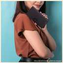 Oak Leathers Checkbook Cover Slim Minimalist For Men with RFID Blocking Credit Card Holder Wallet (Root Beer)