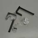 2 Pack Hat Racks for Baseball Caps, Stainless Steel Hat Organizer for Baseball Cap, Hat Holder Storage Organizer, Hat Hanger Strong Adhesive/Wall Drilled for Door, Bedroom, Closet(Black 6 in)