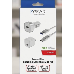 ZGear Power Plus Charging Essentials 1Pc Kit 7.5Watt 4Ft
