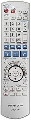 EUR7659YKO Replacement Remote Control Applicable for Panasonic DVD Recorder DMR-ES15 DMR-ES30V DMR-E35V DMR-ES10