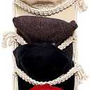 Baseball Cap Storage Over Door-1 Pack-Boho Macrame Cap Holder Wall Hat Organizer for Baseball Cap Holder, Hat Rack for Wall Hanging Hat Holder for Bohemian Bedroom Decor