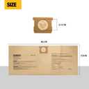 3 Pack DEWALT Dust Bag DXVA19-4102, for 12-16 Gallon Wet/Dry Vacuum, Filter Bag Compatible with DXV12P DXV14P DXV16P DXV16PA DXV16S