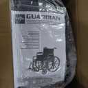 Medline Comfortable Folding Wheelchair with Swing-Back, Desk-Length Arms and Elevating Footrests, 20”W x 16”D Seat