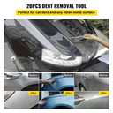 VEVOR Rods Dent Removal Kit, 20 Pcs Paintless Dent Repair Rods, Stainless Steel Dent Rods, Whale Tail Dent Repair Tools, Professional Hail Dent Removal Tool For Minor Dents, Door Dings And Hail Damage