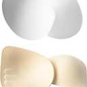 Bra Pads Inserts 2 Pairs Removable Pads Soft Push Up Insert Enhancers Push Up Bra Cups Padding for Seamless Bras, XL