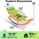 Kids Sensory Rocking Chair for Children Under 55 Inches Tall, Autism and ADHD Balance Seat Helps Kids Relax, Focus and Play, Comfortable Indoor & Outdoor Rocker for Bedroom, Nursery and Sensory Room