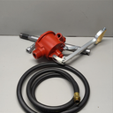 Fill-Rite FR152 Piston Hand Pump with Hose & Nozzle Spout, Red