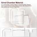 DBM-8GC Grind Chamber With Lid Replacement for Cuisinart DBM-8P1 etc Grinder, Fit Coffee Grinder, Food Processor Replacement Parts, Clear Round Flip Top Design - Dishwasher Safe