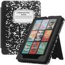 HGWALP Case with Stand for Kindle Paperwhite,Book Folio Cover with Auto Sleep Wake, Hand Strap-Fits Kindle Paperwhite 11th Generation 6.8" Signature Edition 2021 Released-Composition Book