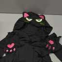 ESHOO Black Cat Costume for Kids Halloween Costumes Black Cat Onesie Girls Boys Unisex Dress Up Animal Jumpsuit 3-12Y (9-10 Years, Rose Red)