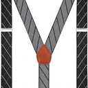 Mens Suspenders Elastic Y Back Adjustable Heavy Duty Strong Clips 1.4" Wide