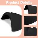 Zaruatu 4 Pairs Reusable Shoulder Pads, Removable Shoulder Pads for Womens Clothing, Washable Breathable Soft Sponge Pads for Men Sloping High Low Shoulders Blazer Suit (Black & Skin)