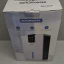 Dehumidifier, Dehumidifiers for Home, 98 OZ Water Tank, (1000 sq.ft) Quiet Dehumidifier for Basement Bathroom Bedroom with Humidity Display, Auto Shut Off, Relaxing 7 Color Ambient Light, Creamwhite